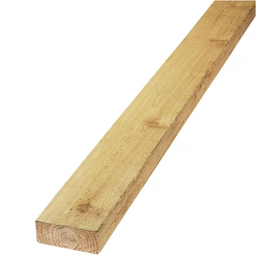 2x4x8' Prestained Rough KD Cedar Dark Walnut